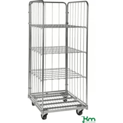 1 Stk. Hylde Til Rullecontainer, 720x730, 100 Kg