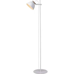 Århus Gulvlampe Med 1 Arm, Ø 18 Cm, Hvid/træ
