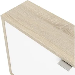 BudgetLine Skoskab M. 1 Klaplåge Og 1 Rum, Hvid/eg -Aida shop budgetline skoskab m 1 klaplage og 1 rum hvideg 3