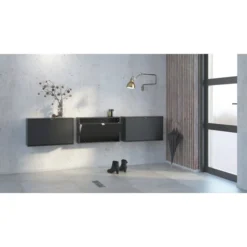 BudgetLine Skoskab M. 1 Klaplåge Og 1 Rum, Sort -Aida shop budgetline skoskab m 1 klaplage og 1 rum sort 4