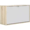 BudgetLine Skoskab M. 1 Klaplåge Og 2 Rum, Eg/hvid -Aida shop budgetline skoskab m 1 klaplage og 2 rum eghvid