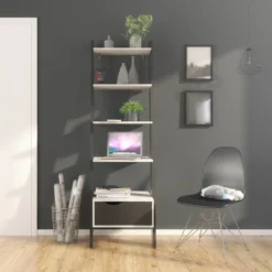 BudgetLine Stigereol M. 1 Skuffe, Sort/hvid -Aida shop budgetline stigereol m 1 skuffe sorthvid 5