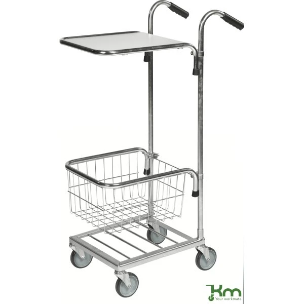 Butiksvogn 1 Hylde/1 Trådkurv, 660x385x1090 3 Butiksvogn 1 Hylde/1 Trådkurv, 660x385x1090