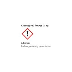 No Name Citronsyre | Pulver | 1 Kg -Aida shop citronsyre pulver 1 kg 2