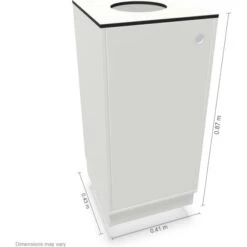 Cube Quadro Miljøstation 1 Rum, Hvid