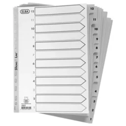 Elba Oxford Register A4 | Plast | Hvid | 12-1