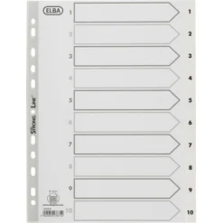 Oxford Register A4 | Plast | Hvid | 1-10