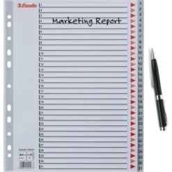 Esselte Maxi Register | A4 | Plast | Grå | 1-31 11 Esselte Maxi Register | A4 | Plast | Grå | 1-31 -Aida shop esselte maxi register a4 plast gra 131 4