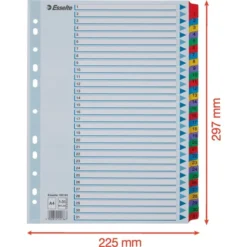 Esselte Mylar Register | A4 | Karton | 1-31 10 Esselte Mylar Register | A4 | Karton | 1-31 -Aida shop esselte mylar register a4 karton 131 3