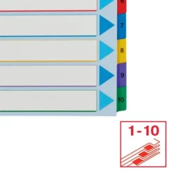 Esselte Mylar Register | A4 | Overskriv | 1-10 12 Esselte Mylar Register | A4 | Overskriv | 1-10 -Aida shop esselte mylar register a4 overskriv 110 5