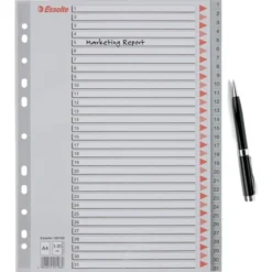 Esselte Register | A4 | Plast | Grå | 1-31 -Aida shop esselte register a4 plast gra 131 4
