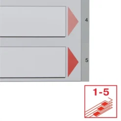 Esselte Register | A4 | Plast | Grå | 1-5 -Aida shop esselte register a4 plast gra 15 5