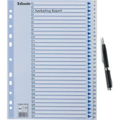 Esselte Register | A4 | Plast | Hvid | 1-31 -Aida shop esselte register a4 plast hvid 131 4