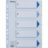 Esselte Register | A4 | Plast | Hvid | 1-5 -Aida shop esselte register a4 plast hvid 15