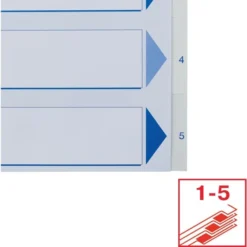 Esselte Register | A4 | Plast | Hvid | 1-5 -Aida shop esselte register a4 plast hvid 15 5
