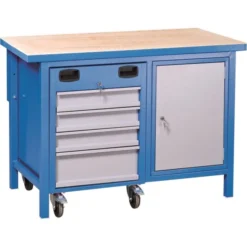 Güde Arbejdsbord, 1 Skab/mobil Opb., L.120xB.60 Cm