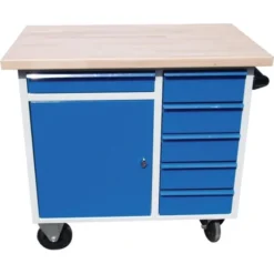 Güde Værkstedsvogn 40 Mm Bordplade,1 Skab/6 Skuffe