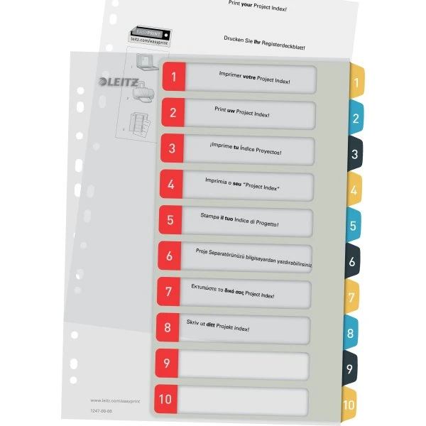 Leitz Cosy Printbart Register | A4+ | 1-10 4 Leitz Cosy Printbart Register | A4+ | 1-10 - Billede 2