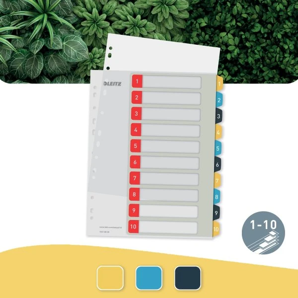 Leitz Cosy Printbart Register | A4+ | 1-10 5 Leitz Cosy Printbart Register | A4+ | 1-10 - Billede 3