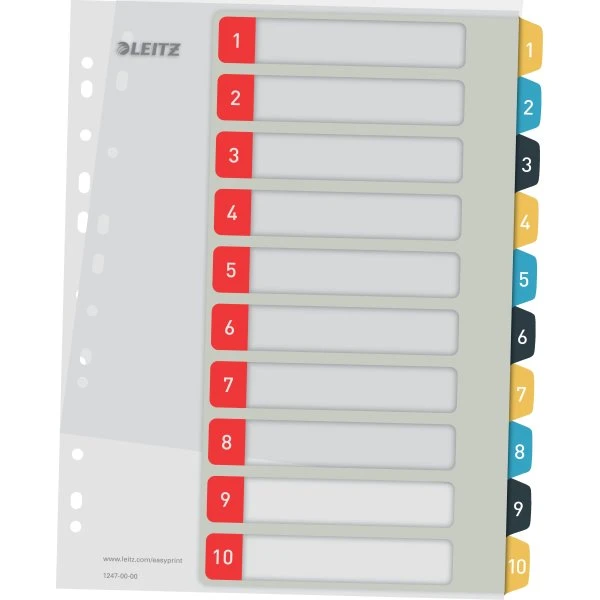Leitz Cosy Printbart Register | A4+ | 1-10 3 Leitz Cosy Printbart Register | A4+ | 1-10