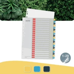 Leitz Cosy Printbart Register | A4+ | 1-20 -Aida shop leitz cosy printbart register a4 120 3