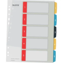 Leitz Cosy Printbart Register | A4+ | 1-5