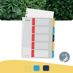 Leitz Cosy Printbart Register | A4+ | 1-5 -Aida shop leitz cosy printbart register a4 15 3