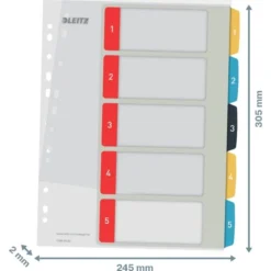 Leitz Cosy Printbart Register | A4+ | 1-5 -Aida shop leitz cosy printbart register a4 15 6