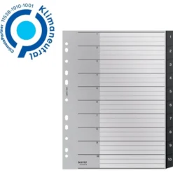 Leitz Recycle Register | A4 | PP | 1-10 -Aida shop leitz recycle register a4 pp 110 3