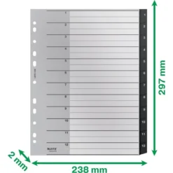Leitz Recycle Register | A4 | PP | 1-12 13 Leitz Recycle Register | A4 | PP | 1-12 -Aida shop leitz recycle register a4 pp 112 6