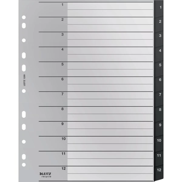 Leitz Recycle Register | A4 | PP | 1-12 3 Leitz Recycle Register | A4 | PP | 1-12