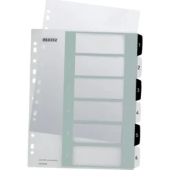 Leitz WOW Printbart Register | A4+ | 1-6 -Aida shop leitz wow printbart register a4 16 3