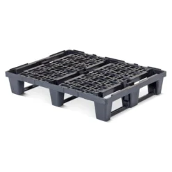 Letvægtspalle, 1/2, L.800xb.600xh.145 Mm, Sort