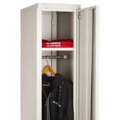 Lomax Garderobeskab 1 Dør, Grå, H180xB30xD50 -Aida shop lomax garderobeskab 1 dor gra h180xb30xd50 3