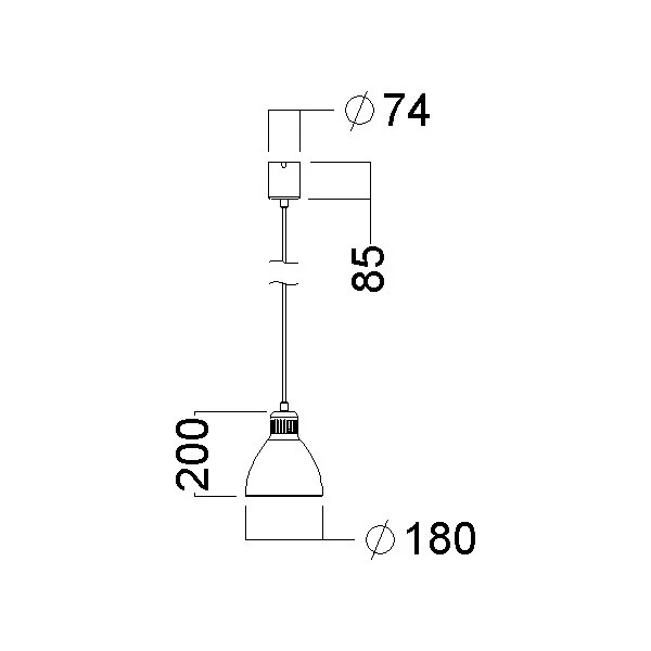 Luxo L-1 LED Loftslampe, Ø18, Hvid 4 Luxo L-1 LED Loftslampe, Ø18, Hvid - Billede 2