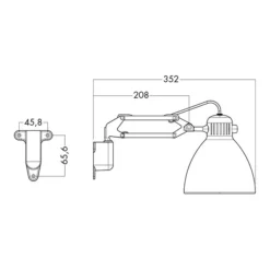 Luxo L-1 LED Væglampe, Sort -Aida shop luxo l1 led vaglampe sort 2