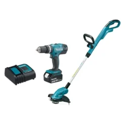Makita Boremaskine Og Græstrimmer M. 1 Batt