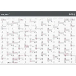 Mayland 2024 Kæmpe Kalender | 1 X 13 Mdr | Moderne