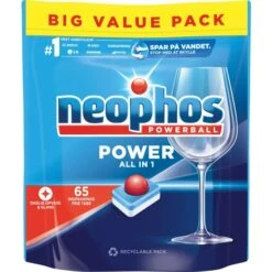 Neophos Opvasketabs | Power All-In-1 | 65 Stk
