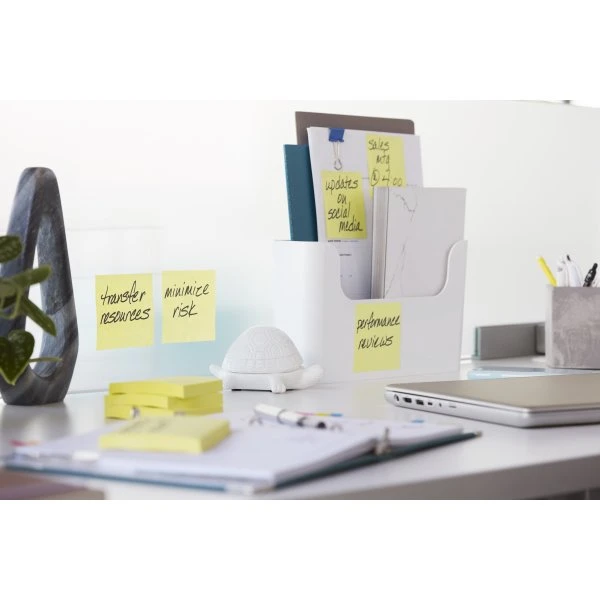 Post-it Z-Notes Dispenser Inkl. 1 Gul Blok 5 Post-it Z-Notes Dispenser Inkl. 1 Gul Blok - Billede 3