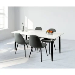 No Name Room Mødebordssæt M/ 1 Bord 140x80 Cm Og 4 Stole 11 No Name Room Mødebordssæt M/ 1 Bord 140x80 Cm Og 4 Stole -Aida shop room modebordssat m 1 bord 140x80 cm og 4 stole 4