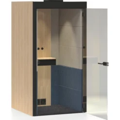 Silentroom Telefonboks, 1 Pers Højre, Melamin/stof