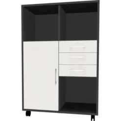 Stay Skab M/ 6 Rum, 1 Låge Uden Lås Og 3 Skuffer