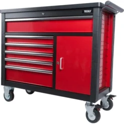 TOOLY XL Værkstedsvogn 6 Skuffer Og 1 Skab