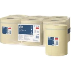 Tork M4 Reflex Aftørringspapir 1-lag | Gul | 6 Rl