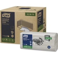 Tork W4 Industri Aftørringsklud Grå 1-lag 120 Stk.