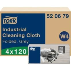 Tork W4 Industri Aftørringsklud Grå 1-lag 120 Stk. -Aida shop tork w4 industri aftorringsklud gra 1lag 120 stk 3